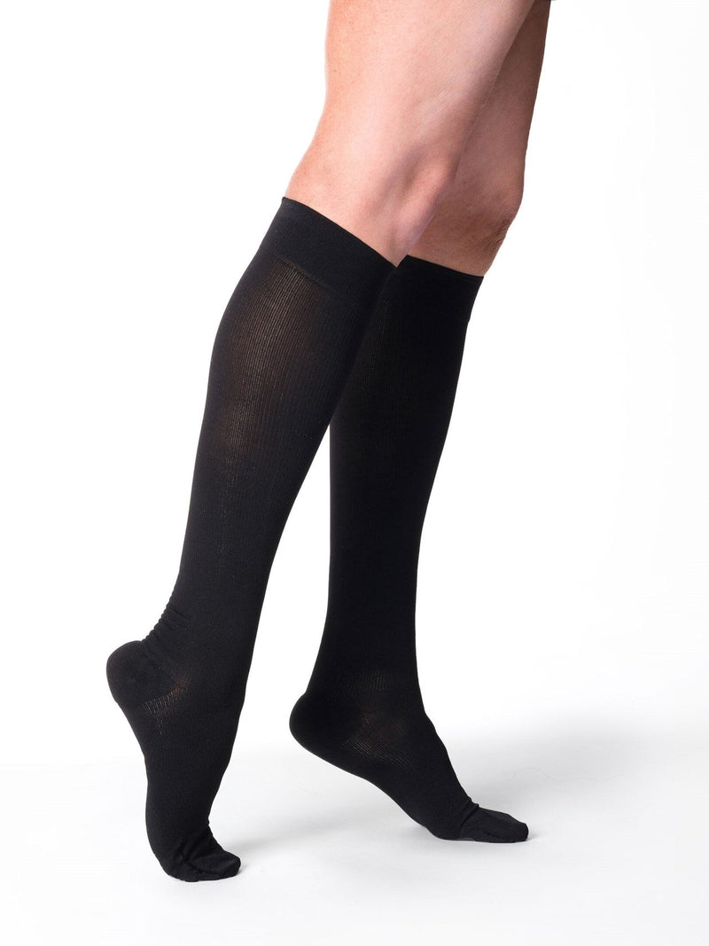 Sigvaris 230 Essential Cotton 20-30 mmHg Compression Socks Thigh High for Unisex Closed Toe