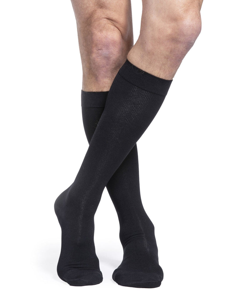 Sigvaris 230 Essential Cotton Compression Socks 20-30 mmHg Calf High for Men Closed Toe