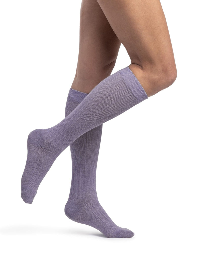 Sigvaris 250 Linen Compression Socks 20-30 mmHg Calf High For Women Closed Toe