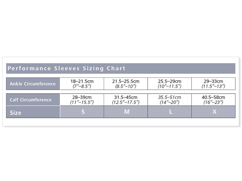 Sigvaris 410 Performance Sleeve 20-30 mmHg Calf High for Unisex Open Toe