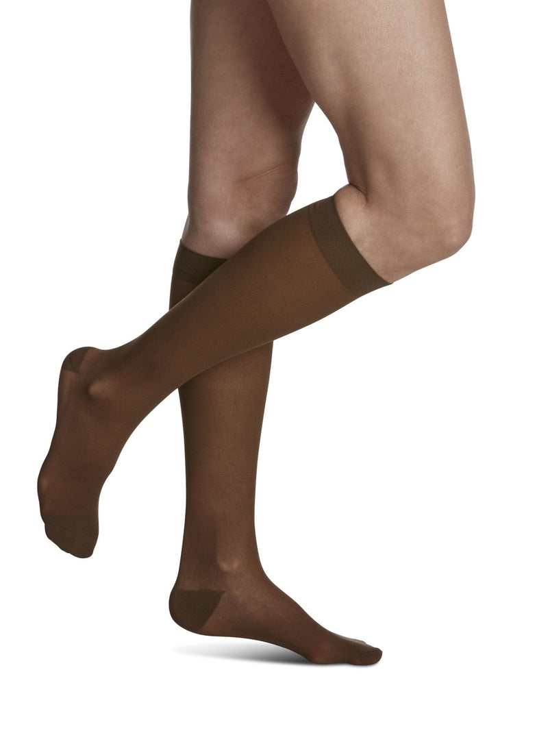 Sigvaris 780 Sheer Compression Socks 20-30 mmHg Calf High for Women Closed Toe