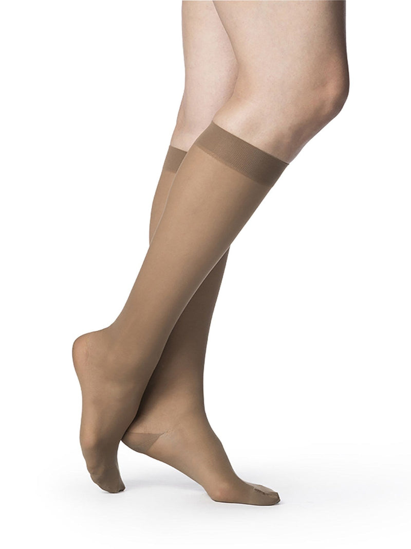 Sigvaris 780 Sheer Compression Socks 20-30 mmHg Calf High for Women Closed Toe