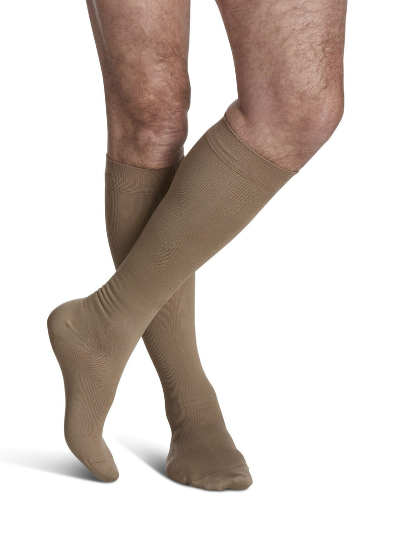 Sigvaris 820 Microfiber Compression Socks 15-20 mmHg Calf High for Men Closed Toe