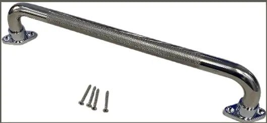 Stainless steel Grab bar c/w rotating flange