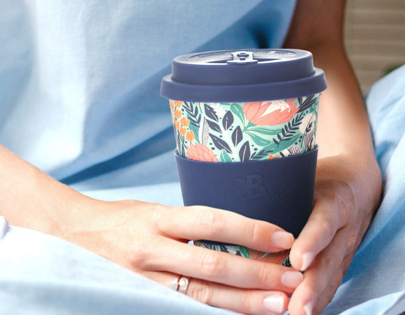 Eco-Friendly Reusable Bamboo Fiber Cup - Sustainable Travel Mug-  Sugar Bush - INNER 6