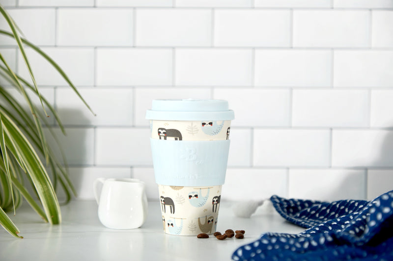 Eco-Friendly Reusable Bamboo Fiber Cup - Sustainable Travel Mug-  Take Your Time - INNER 6