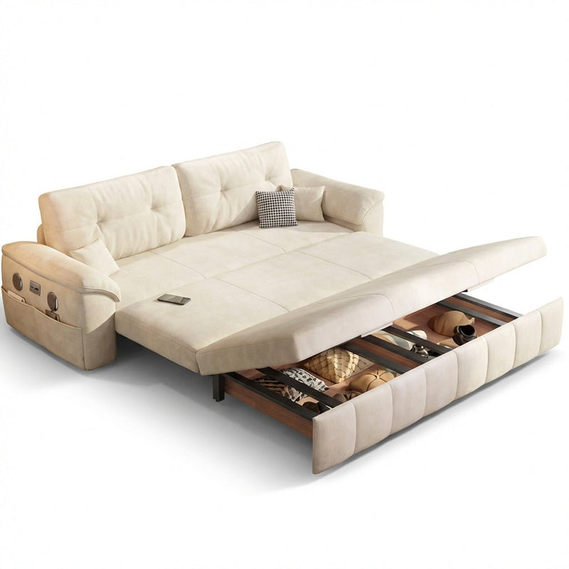 The Lima Convertible Sofa-Bed with Storage