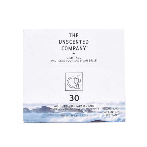 THE UNSCENTED CO. Ecodesigned Dish Tabs Unscented 30 ct