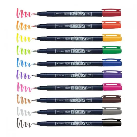 Tombow Fudenosuke Pens - Individual Pens