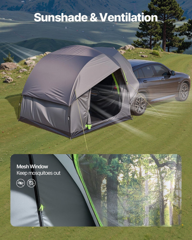 VEVOR SUV Camping Tent Outdoor SUV Tent with 2 Doors Waterproof for 5-8 Person