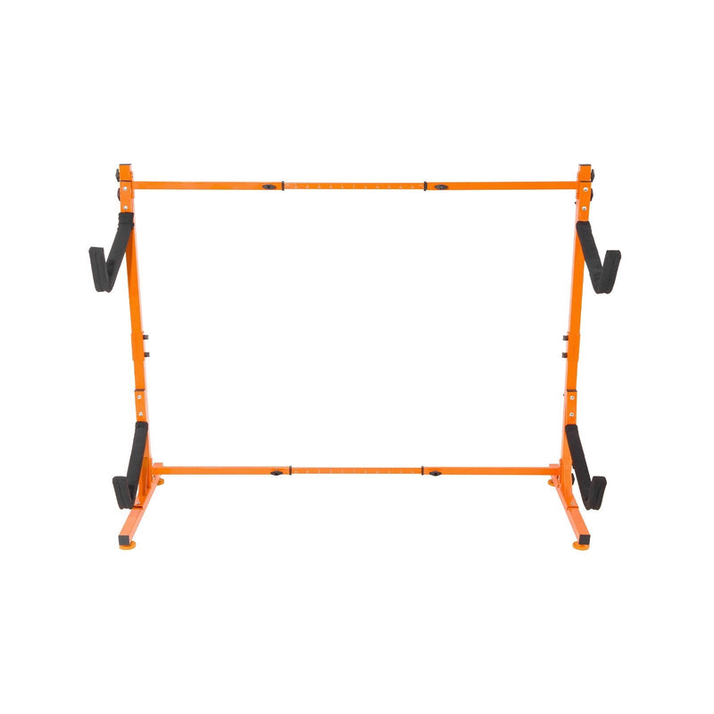 VEVOR Freestanding Kayak Storage Rack, Kayak Stand for 2 Kayak Canoe Paddleboard, Heavy-duty Steel Kayak Hanger Holder with Padded Arms and Adjustable Width, 175LBS Max Load, for Indoor Outdoor Garage
