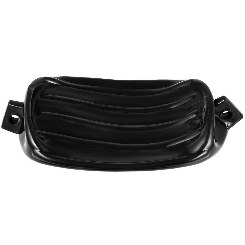 VEVOR Boat Fender 8.5 x 27 inches Black Boat Protection Pack of 4 Ribbed Twin Eyes Boat Fender Bumper and Pump to Inflate