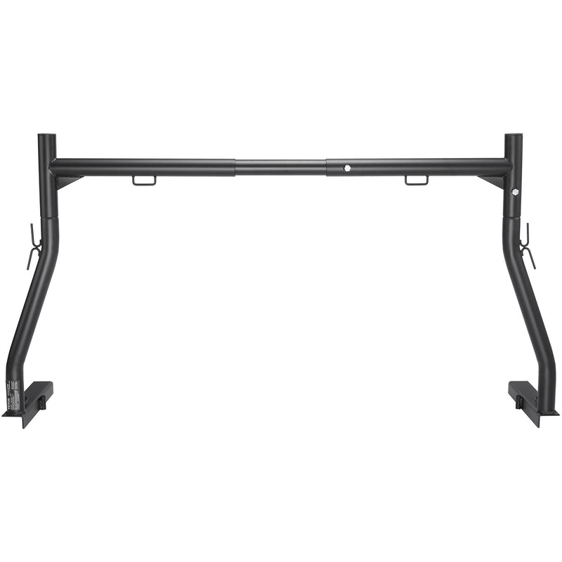 VEVOR Truck Rack, 46-71inch Width, 800 lbs Capacity, Extendable Steel Ladder Rack for Truck with 4 Non-Drilling J-bolts, Heavy Duty Truck Bed Rack Two-Bar Set for Kayak, Surfboard, Lumber, Ladder