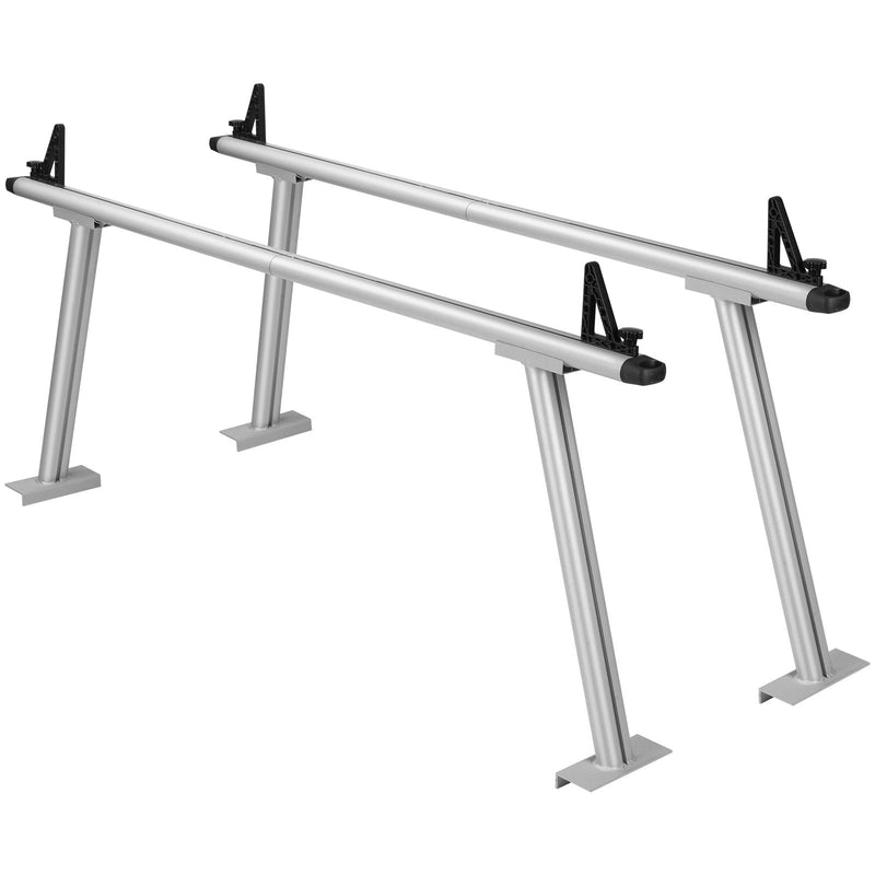 VEVOR Truck Rack, 800 lbs Capacity, 71"x31" Aluminum Ladder Rack for Truck with 8 Non-Drilling C-clamps, Heavy Duty Truck Bed Rack Two-Bar Set for Kayak, Surfboard, Lumber, Ladder