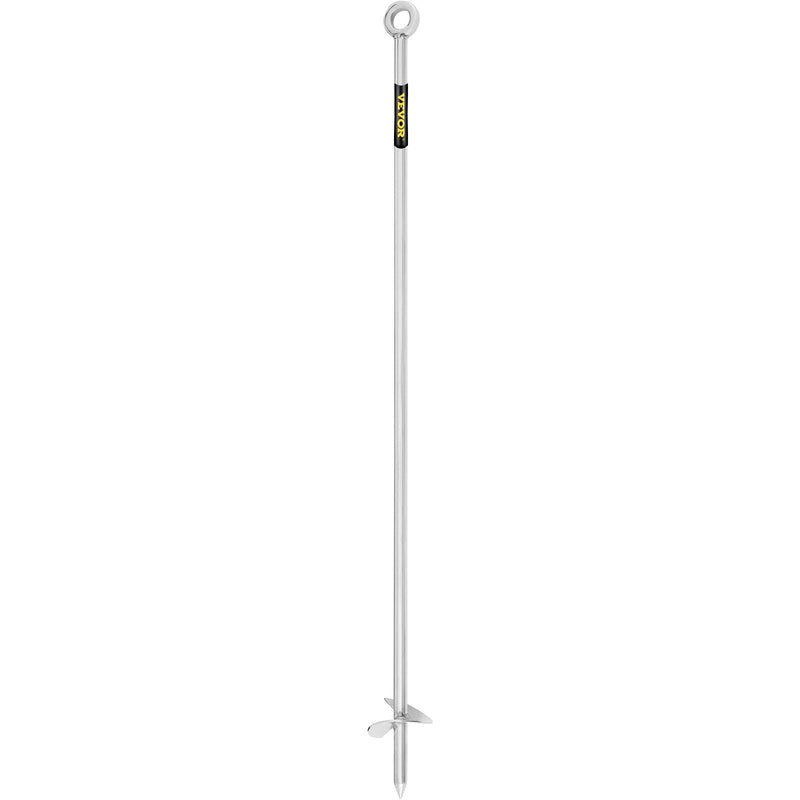 VEVOR Sand Anchor, 36" Length Auger to the Beach and Sandbar, 316 Stainless Steel Screw Anchor w/ Removable Handle, Bungee Line & Carry Bag, for Jet Ski PWC Pontoon Kayak