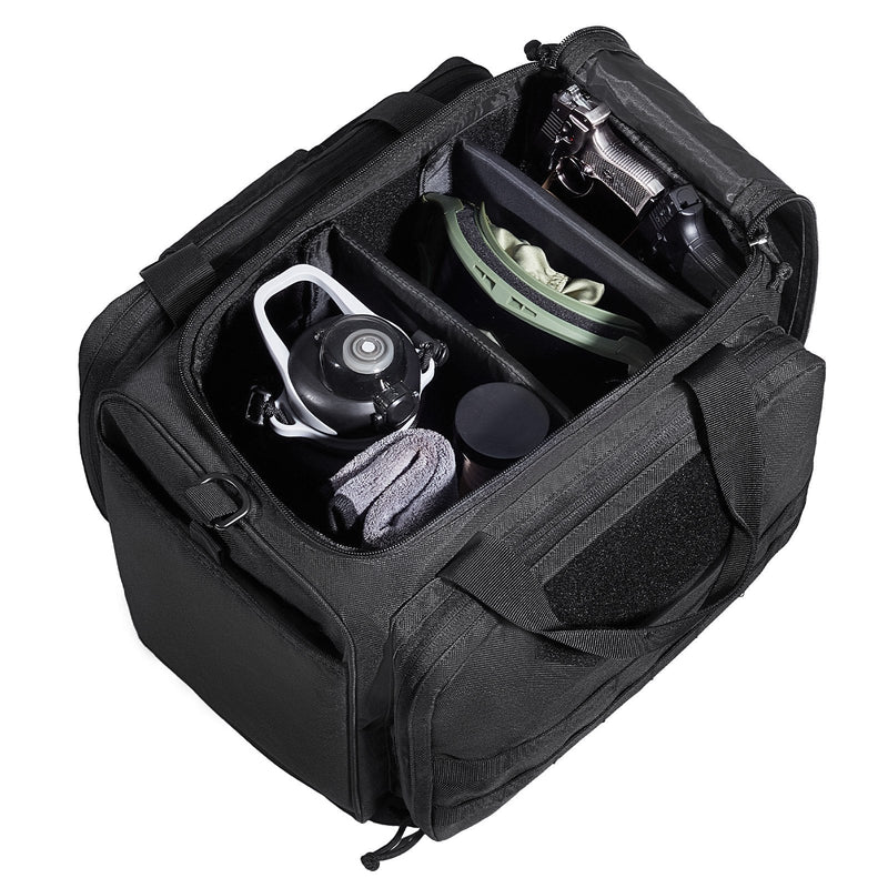 VEVOR Soft Pistol Case for 3 Pistols Handgun Bag Outdoor Hunting Shooting Black