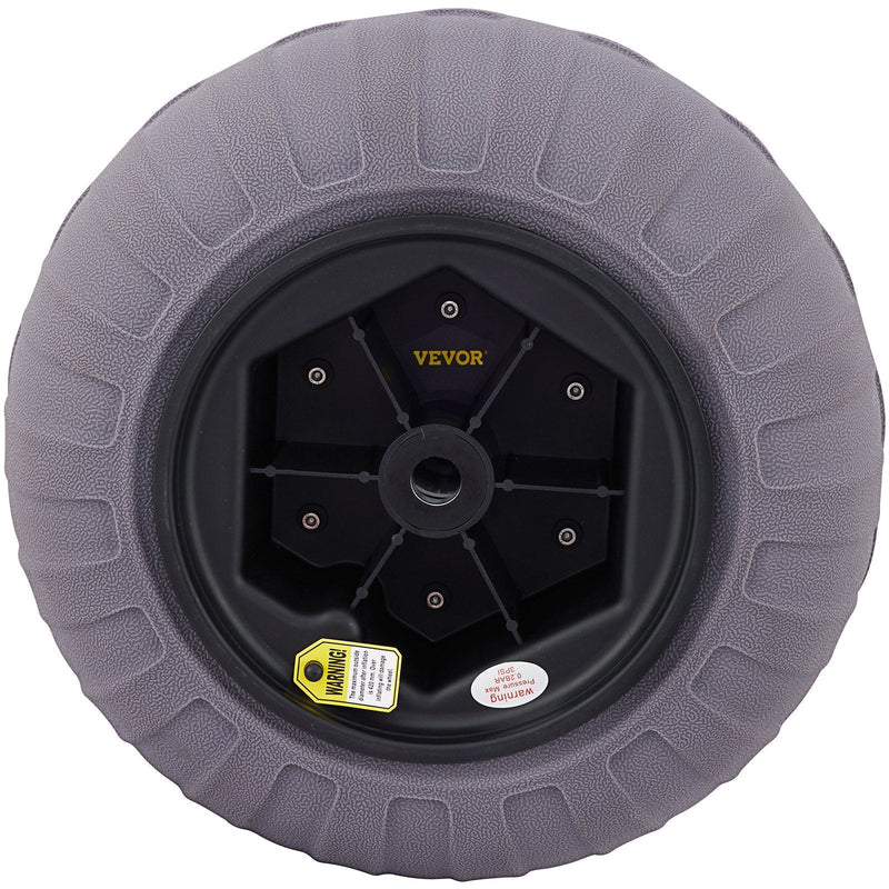 VEVOR Beach Balloon Wheels, 15.7" Replacement Sand Tires, TPU Cart Tires for Kayak Dolly, Canoe Cart and Buggy w/ Free Air Pump, 2-Pack