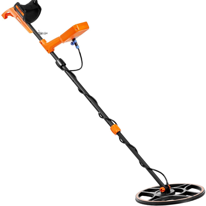 VEVOR Waterproof Metal Detector, 12" Coil, Professional Rechargeable Gold Detector, 39-50 in Adjustable with LCD 7 Modes Advanced DSP Chip Bluetooth Headset, IP68 for Detecting Gold Treasure Hunting