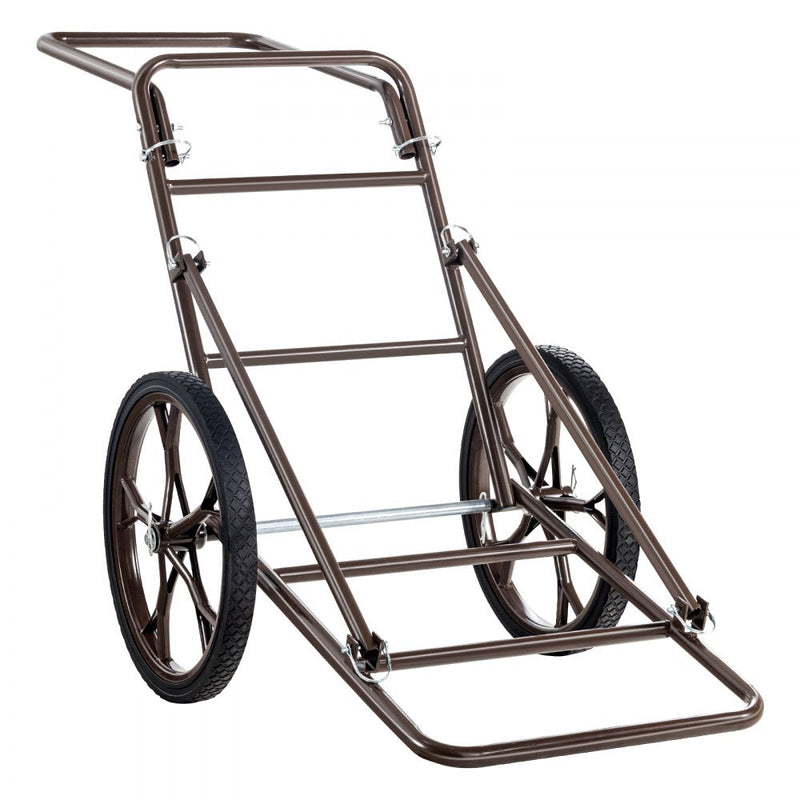 VEVOR Folding Deer Cart Game Hauler Utility Gear Dolly 500 LBS Capacity