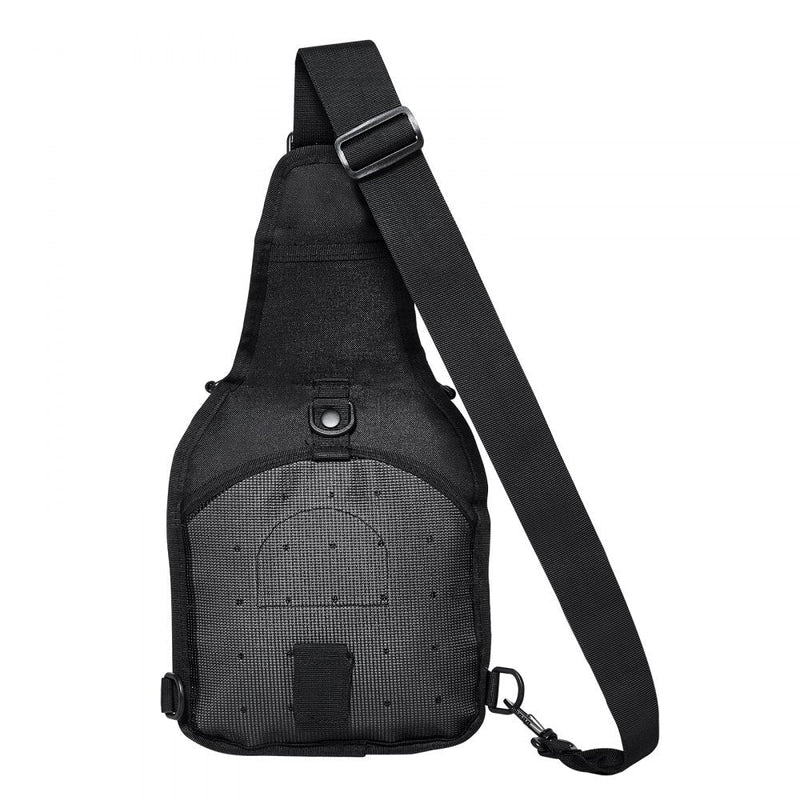 VEVOR Tactical Sling Bag 10L Military Rover Shoulder Sling Backpack Black