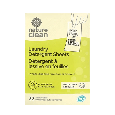 NATURE CLEAN Laundry Detergent Strips Linen - Home & Well