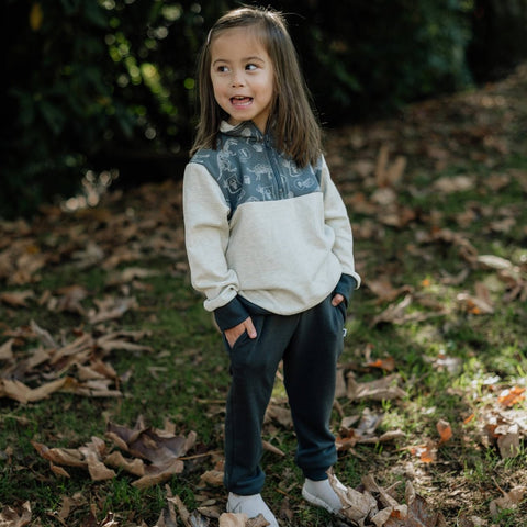 Youth Bamboo Fleece Half Zip — Last Call