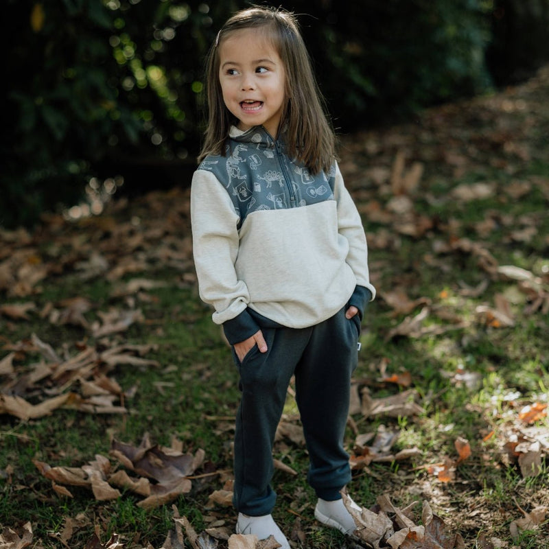 Youth Bamboo Fleece Half Zip — Last Call