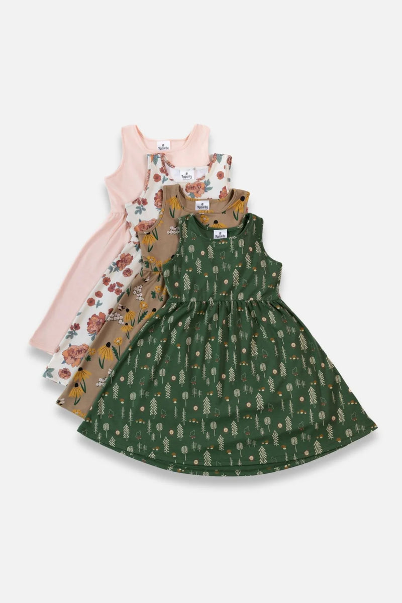 Youth Bamboo Square Blush Tank Dress